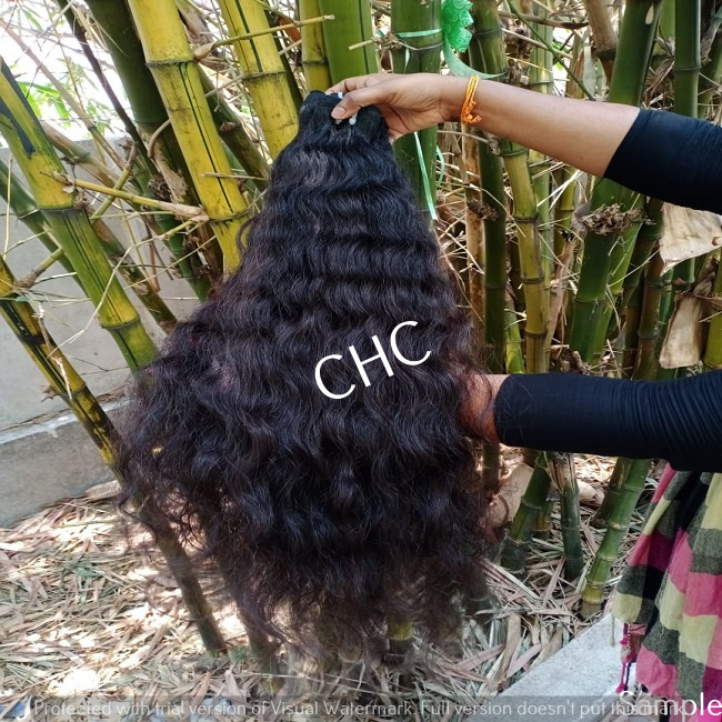 Indian Virgin Deep Curly  Human Hair Extensions