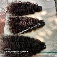Indian Virgin Deep Curly  Human Hair Extensions