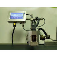 Inkjet Batch Coding Machine - 120 M/min Print Speed, 100 Pouch Capacity | Silver, Industrial Use, New Condition, Size Options Available, Warranty Included