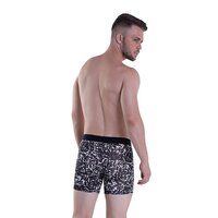 Black and White Camo Printed Boxer Underwear