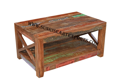 Sunrise International Recycled Reclaimed Wood Coffee Center Table