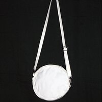 Rfd Cotton Fabric Round Sling Bag - Canvas Material, Customized Size & Design | White Color, Printed Design With Custom Logo Available