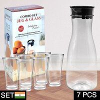 JUG GLASS SET UNBREAKABLE