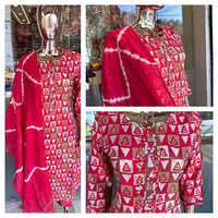 Washable Pure Muslin 3 Pcs Set With Sequence Embroidery