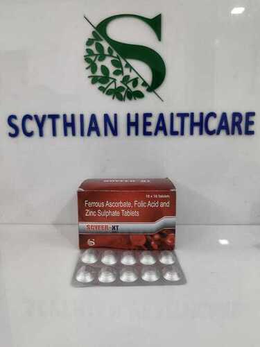 Ferrous Ascorbate Folic Acid And Zinc Sulphate Tablet