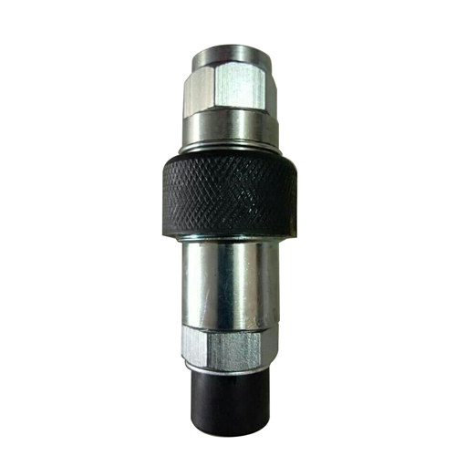 Silver & Black Tractor Hydraulic Male Female Coupling