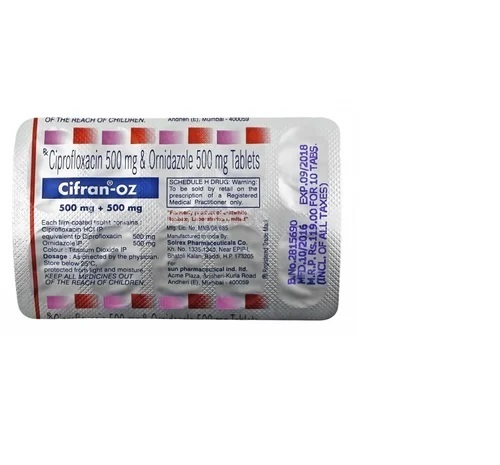 Ciprofloxacin And Ornidazole Tablets