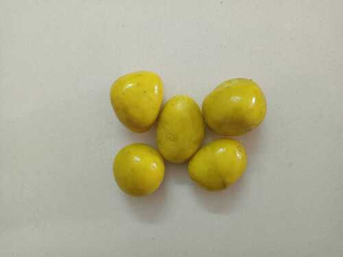 lemon yellow and dark yellow color coating high polished smooth pebble 1-3 cm best for decoration home and garden office