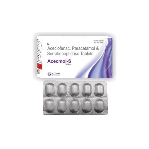 Aceclofenac 100mg Paracetamol 325mg And Serratiopeptidase 15mg Tablets