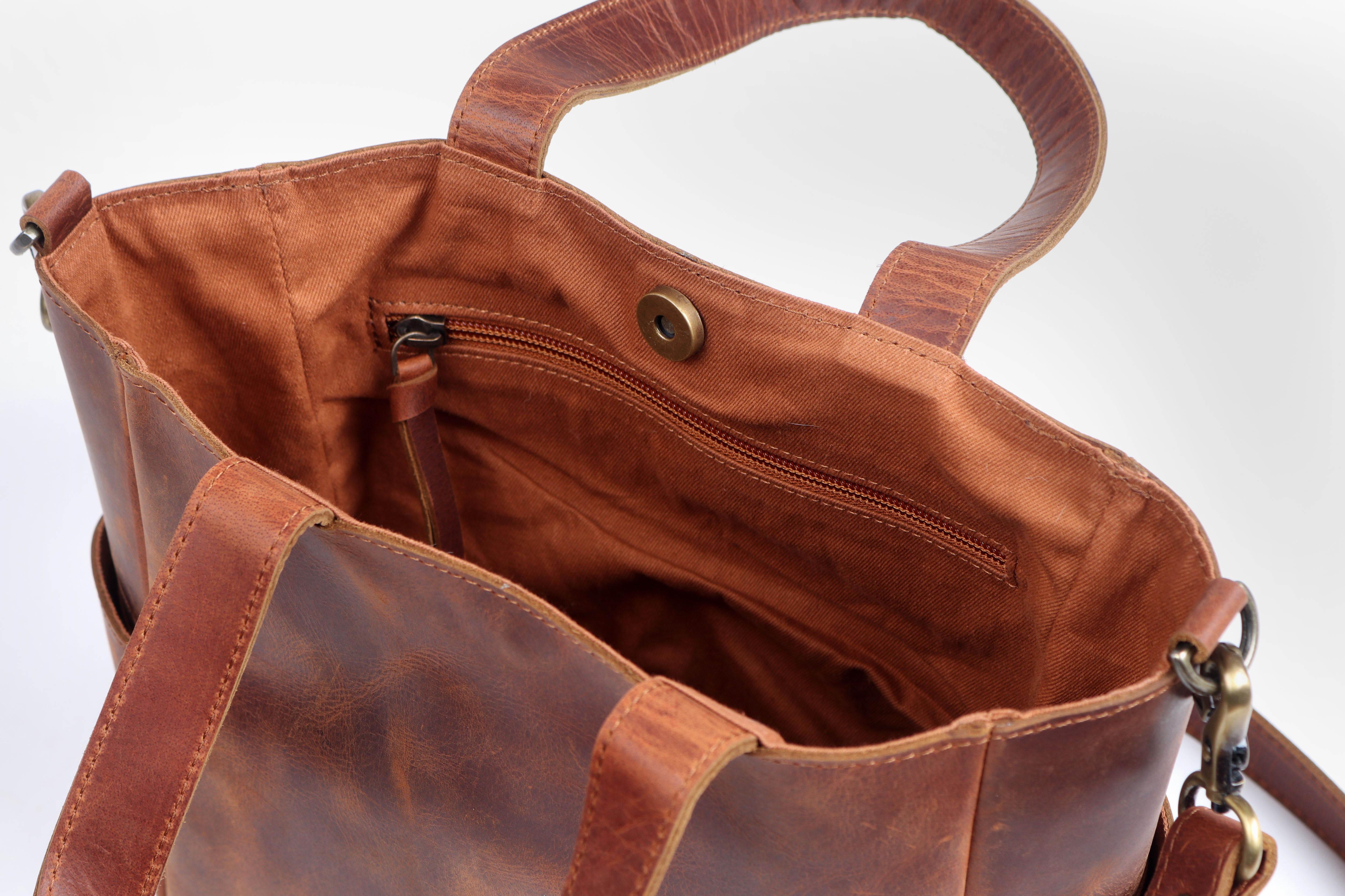 leather handmade tote crossbody bag