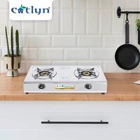 Primo Two Burner Round Stainless Steel Gas Stove