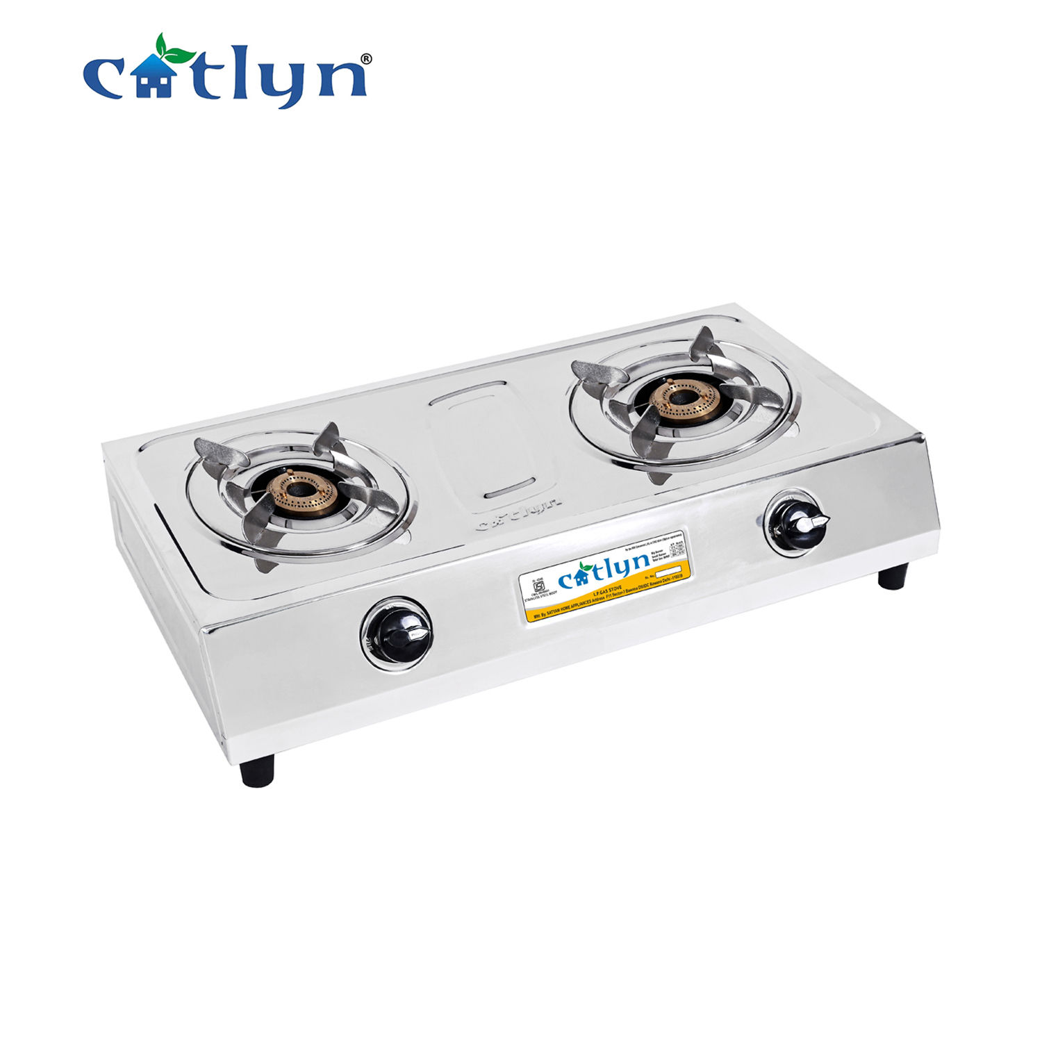 Primo Two Burner Round Stainless Steel Gas Stove