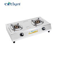 Primo Two Burner Round Stainless Steel Gas Stove