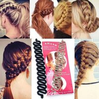 FISHBONE BUN MAKER WIDELY USED BY WOMEN S FOR MAKING THEIR HAIR LOOKS LIKE A FISH TAIL AND ALL AND IT USED IN MANY KINDS OF PLACES LIKE HOUSEHOLD PARLOURS ETC (6147)