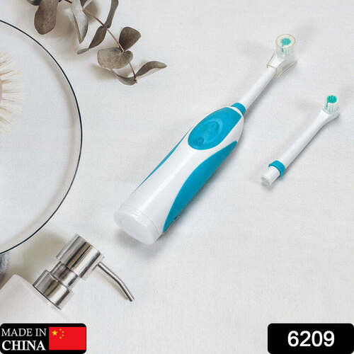 ELECTRIC TOOTHBRUSH FOR ADULTS AND TEENS ELECTRIC TOOTHBRUSH BATTERY OPERATED DEEP CLEANSING TOOTHBRUSH (6209)