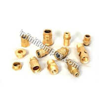 Brass Gas Parts - Industrial Brass Components, Different Sizes Available, Golden Color, Warranty Included