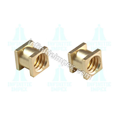 Golden Brass 2 Square Molding Inserts