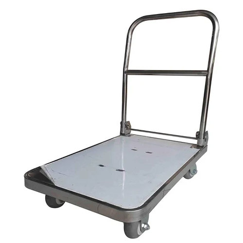 WH-1-300 SS PF Stainless Steel Heavy Weight King Single Platform Folding Trolley