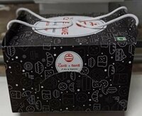 Digital Printed Paper Cake Bag - Paperboard, Sizes: 7x7x4, 9x9x5, 10x10x5, 12x12x5 Inches, Customized Designs & Colors, Recyclable Eco-friendly, Rope Handle 