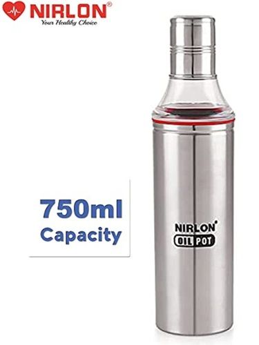 750Ml - Nirlon Stainless Steel Oil Dispenser/ Oil Pot Warranty: 1 Year