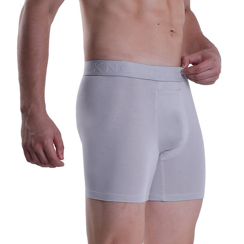 Bamboo Fiber Grey Plain Boxer Underwear