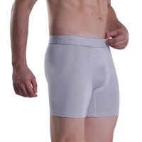 Bamboo Fiber Grey Boxer Shorts - Mid Rise, Perfect Fitting | Pack Of 3, Long Lasting Colors, Sizes S-xl, Designed For Daily Use