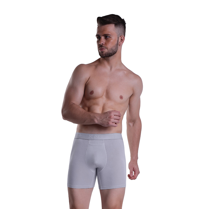 Grey Plain Boxer Underwear