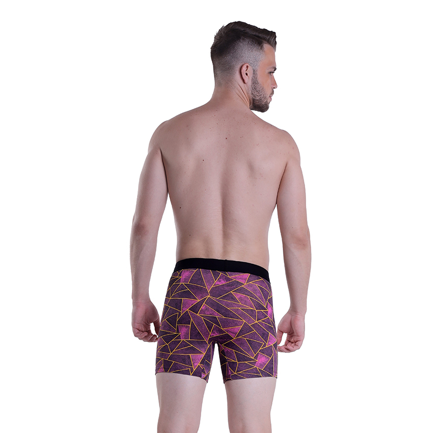 Maroon Abstract Printed Boxer Underwear