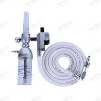 Silver Bt-70-6F Oxygen Flow Meter With Humidifier