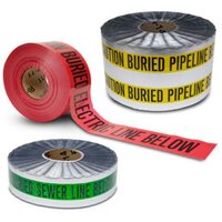 Industrial Underground Warning Tape - Plastic, Various Colors | Safety Caution, Durable Design For Effective Warning In Hazardous Areas
