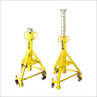 High Rise Jack Stand - Stainless Steel, 1295-1905mm Height Range, Yellow Color | 12 Tonne Lifting Capacity, 78kg Weight, Rust-resistant Design