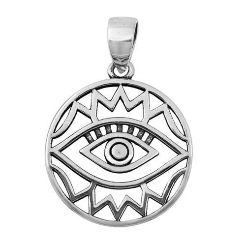 925 Sterling Silver Handmade Sacred Eye Fine Pendant