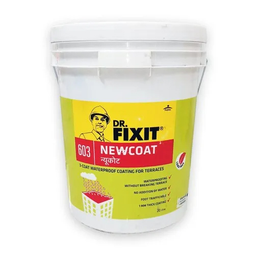 Dr Fixit 20 Kg White Newcoat Chemicals Application: Building Roofs / Terraces- Flat & Sloping.