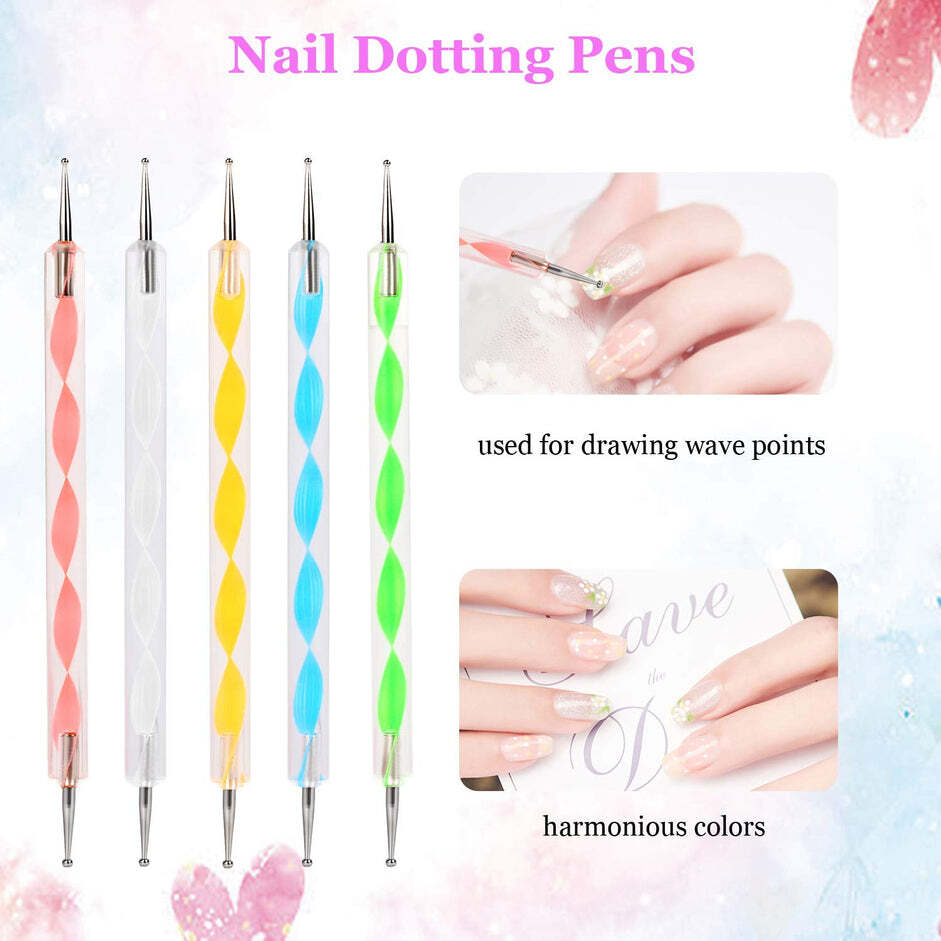 NAIL ART POINT PEN AND SET USED BY WOMEN S AND LADIES FOR THEIR FASHION PURPOSES (6020)