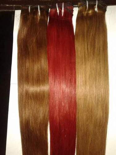 Brown Red Clip In Remy Hair Extensions