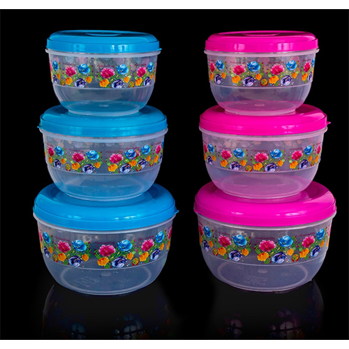 Plastic Printed Round Container