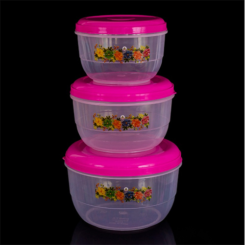 Round Creta Plain Plastic Containers