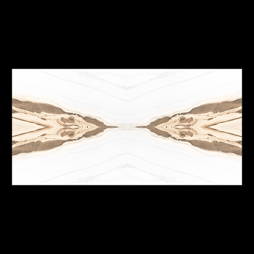 600x1200 White Wave Book Match Tiles