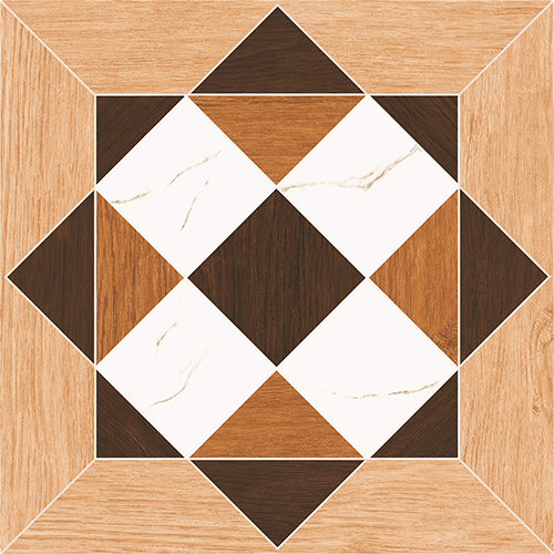 1014 Geometric Matt Tiles - Full Body Tile Square Edge Design | Browns/Tans Interior Finish with Elegant Matt Surface Treatment