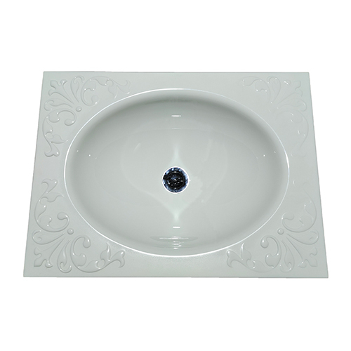 Grey 022-011 Sanitary Acrylic Wash Basin