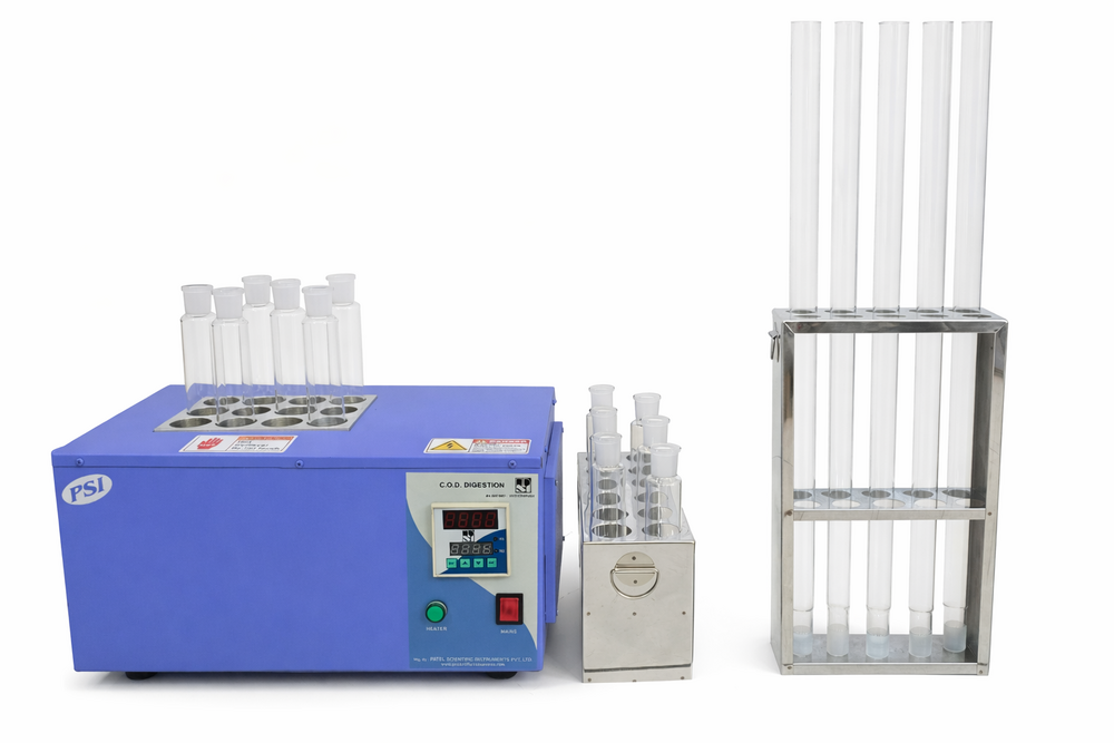 C.O.D. Digestion Apparatus - Stainless Steel, 15 Samples Capacity | Digital Micro Processor PID Controller, High Efficiency Heater, Glass Wool Insulation, Supplied with Reaction Vessels and Air Condensers