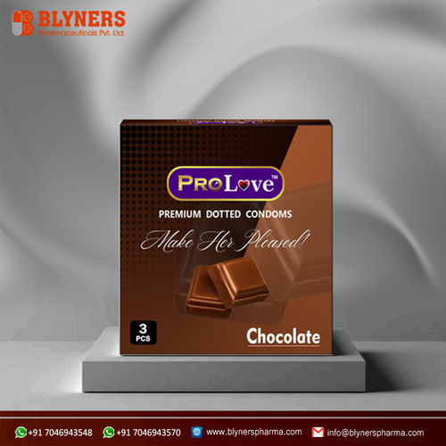 Dotted Condoms - Chocolate Flavour - 3 Pcs