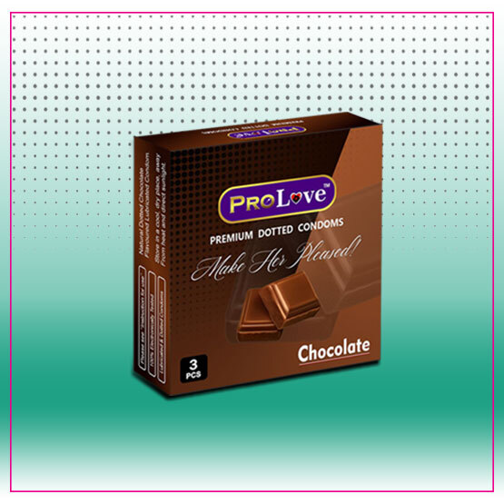 Dotted Condoms - Chocolate Flavour - 3 Pcs