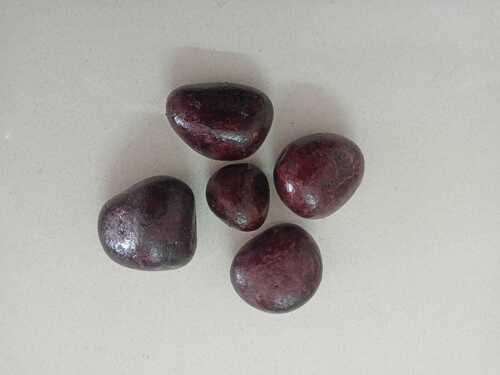 Polyruthan coating Polished Brown Color Coated Round River Pebble Stone For Pool Garden Landscape Decorative