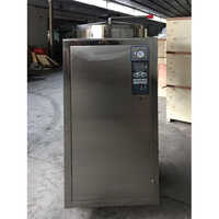 Stainless Steel Single Drum Autoclave - Color: Silver