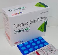 Fastdoz 650 Tablet - Paracetamol 650 Mg, 20x15 Blister Pack | Effective Pain Relief, Trusted Fever Reducer