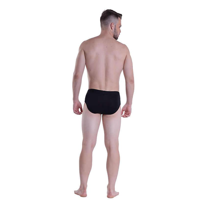 Black Plain Brief Underwear