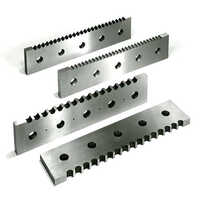 Shear Blade For Metal Coal - High-strength Alloy Steel, Silver Finish | Heavy-duty, Durable, Precision Ground Edges For Efficient Metal Cutting