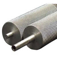 Knurling Roller - Mild Steel, 800 Mm Length, 250 Mm Diameter, Silver | Precision-engineered, High-quality Knurl Patterns, Durable Design