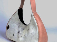 cowhide handmade shoulder bag